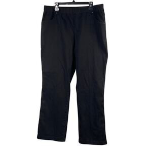 JMS Just My Size Jeans Women's Size 2X Pull On Elastic Waist Black Lightweight
